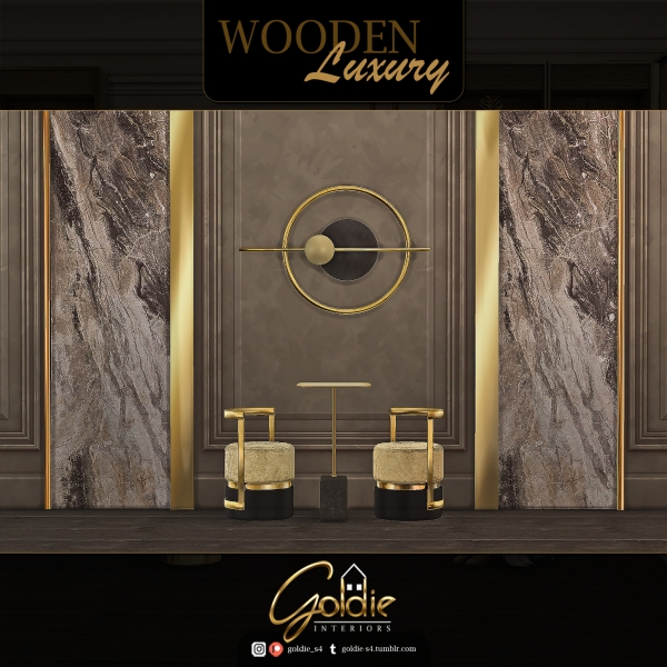 Alpha Wooden Luxury by goldie_s4 - The Sims 4 Custom Content