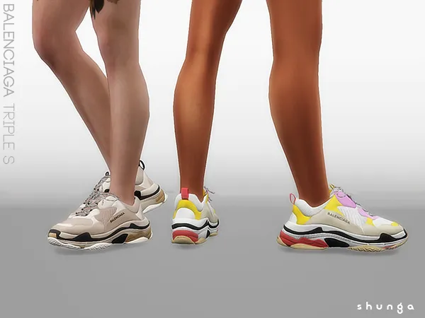 Alpha Balenciaga Triple S by shunga - The Sims 4 Custom Content