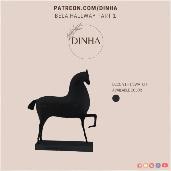 Alpha Bela Hallway Part1 Deco V1 by dinhagamer - The Sims 4 Custom Content