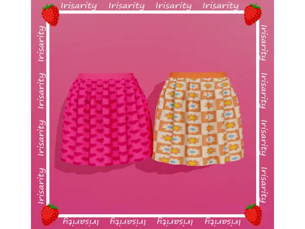 Alpha Love Skirt by Irisarity - The Sims 4 Custom Content