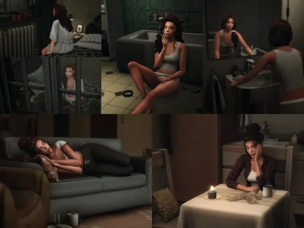 Mix Just Life Pose Pack by katverse - The Sims 4 Custom Content