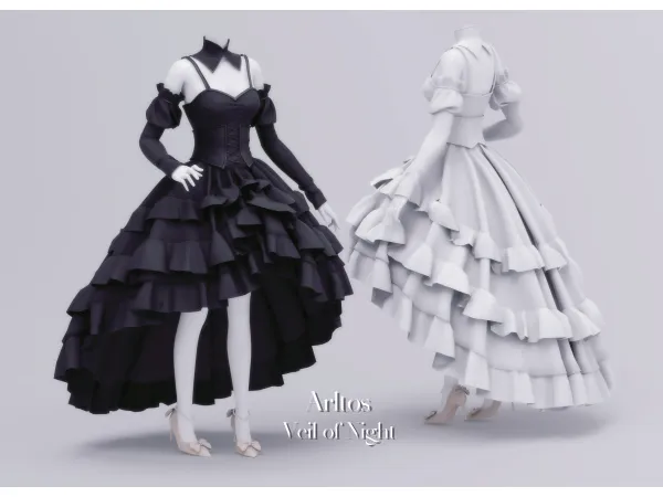 Alpha Veil of Night by Arltos - The Sims 4 Custom Content