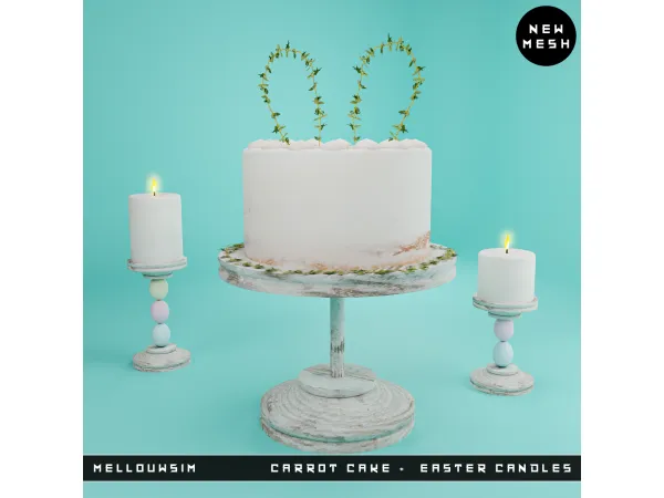 Carrot Cake + Easter Candles by MELLOUWSIM