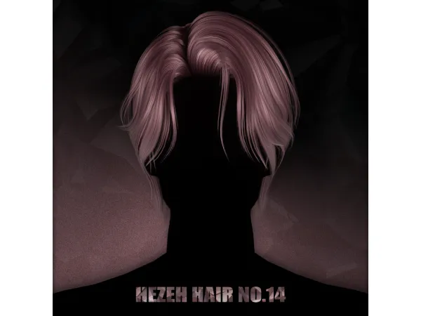 Alpha [hezeh]hair_no14 - The Sims 4 Custom Content
