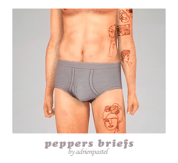 Maxis Match Peppers Briefs by simsfinds - The Sims 4 Custom Content