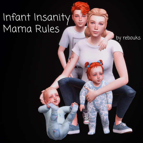 Maxis Match Infant Insanity Mama Rules by simsfinds - The Sims 4 Custom Content