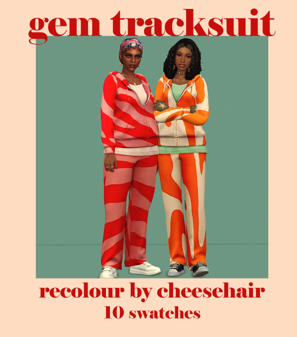 Maxis Match gem tracksuit by simsfinds - The Sims 4 Custom Content