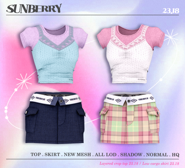 Alpha [SUNBERRY]High Teen set 2318 (Early access) by simsfinds - The Sims 4 Custom Content