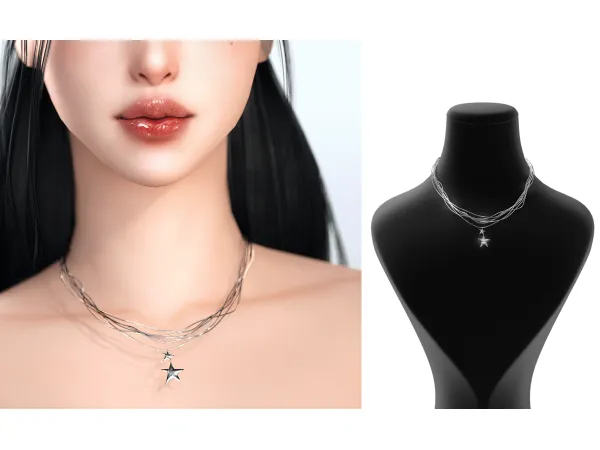 Entwined Star Necklace by Chih