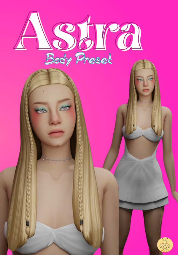 Maxis Match ASTRA BODY PRESET by simsfinds - The Sims 4 Custom Content
