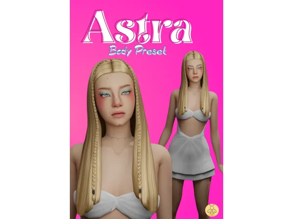 Maxis Match ASTRA BODY PRESET - The Sims 4 Custom Content