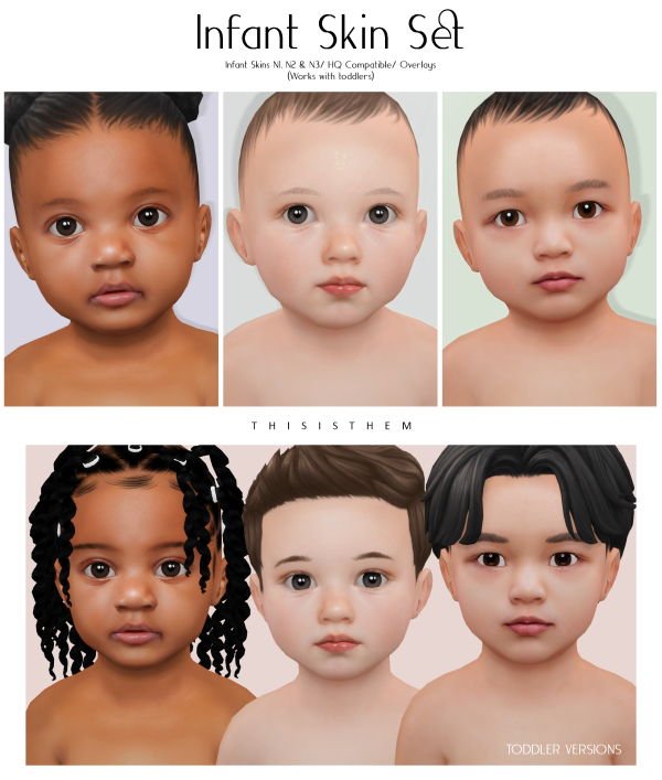 Alpha Infant Skin Set by thisisthem - The Sims 4 Custom Content