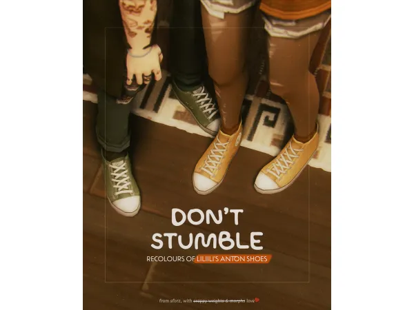 Maxis Match dont stumble recolours of liliilis anton shoes by sforzinda - The Sims 4 Custom Content