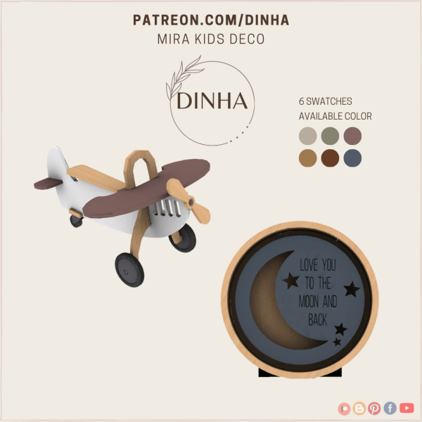 Alpha Mira Kids Deco by dinhagamer - The Sims 4 Custom Content