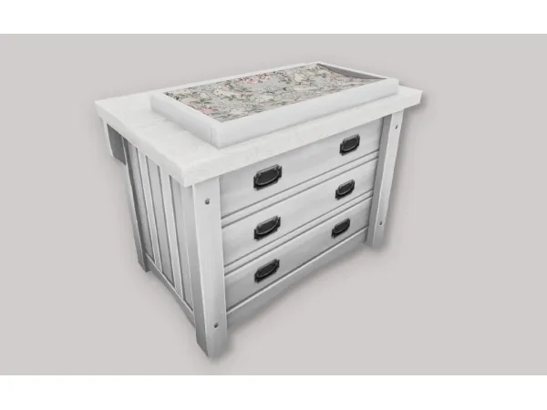 Mix Kids Dresser Change Table by SimPlistic - The Sims 4 Custom Content