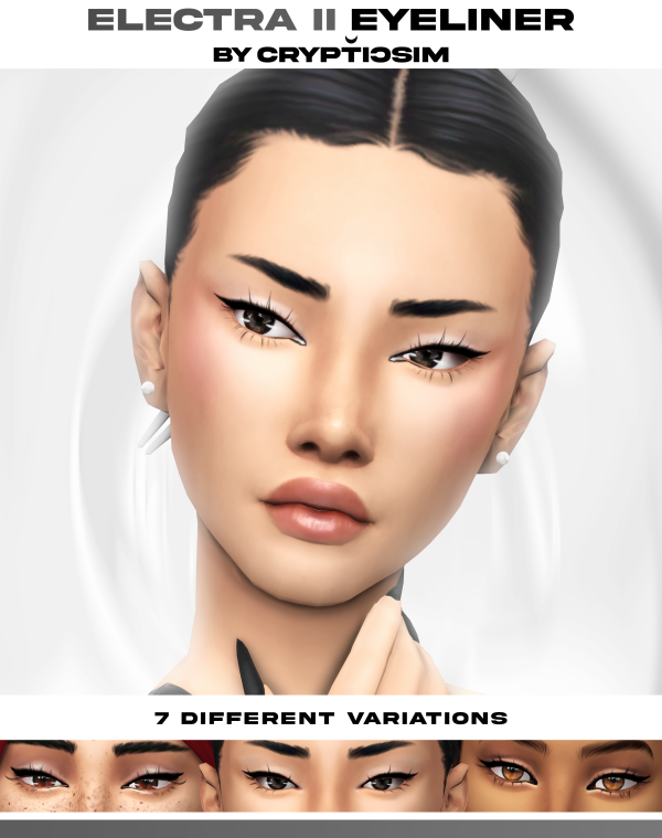 Maxis Match electra ii eyeliner by simsfinds - The Sims 4 Custom Content