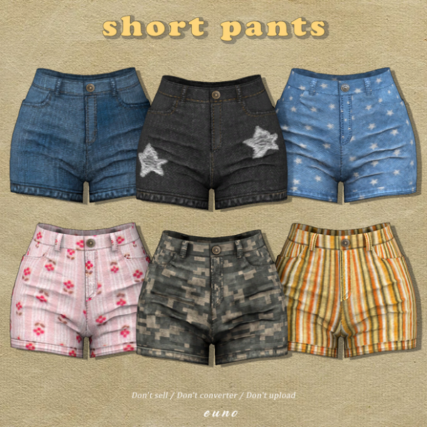 Alpha short pants by simsfinds - The Sims 4 Custom Content