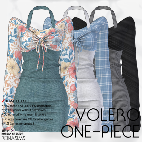 Alpha Reina_TS4_Volero_One piece by simsfinds - The Sims 4 Custom Content