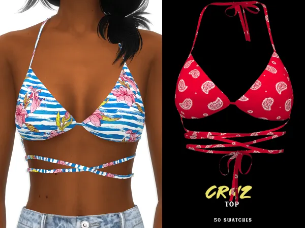 Alpha Cruz Top - The Sims 4 Custom Content