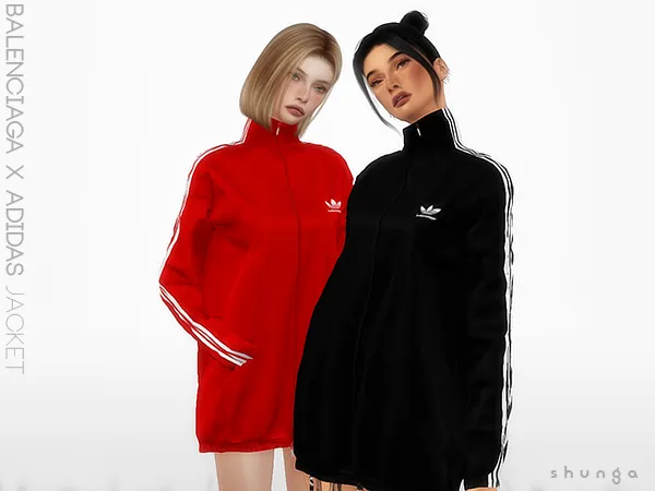 Alpha SHUNGA Balenciaga x Adidas Tracksuit (early access) by shunga - The Sims 4 Custom Content