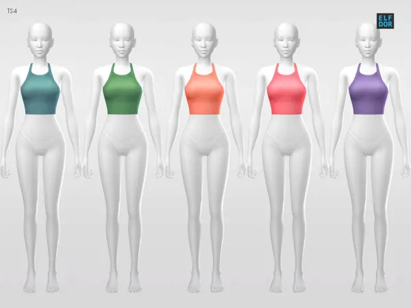 Maxis Match Spring Tanktop 2 by elfdor - The Sims 4 Custom Content