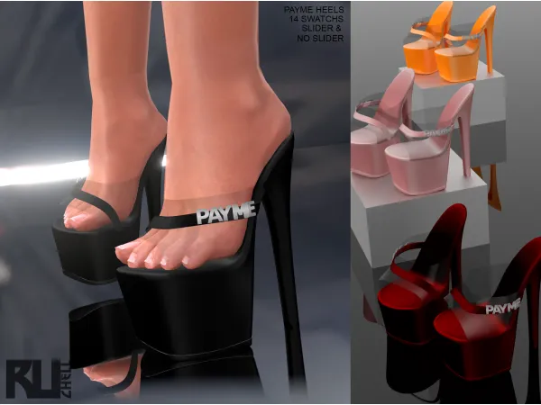 Alpha PAY ME HEELS - The Sims 4 Custom Content