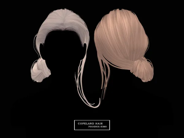 Alpha Copeland Hair - The Sims 4 Custom Content