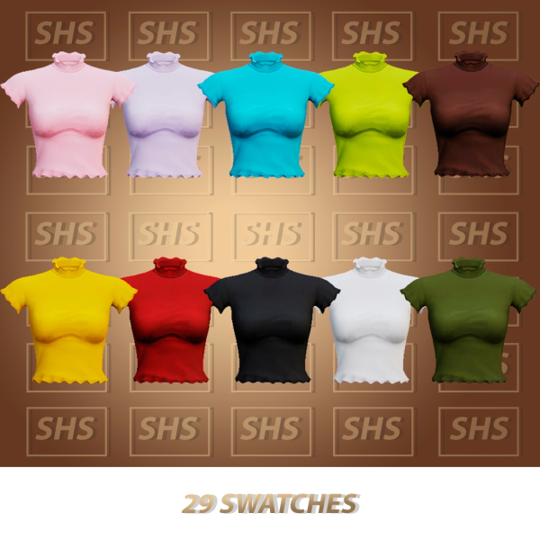 Maxis Match Phoebe Top by simsfinds - The Sims 4 Custom Content