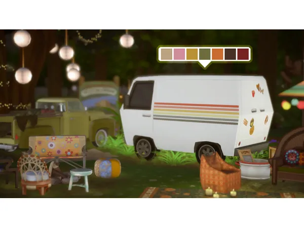 Maxis Match that 70s van by simsfinds - The Sims 4 Custom Content