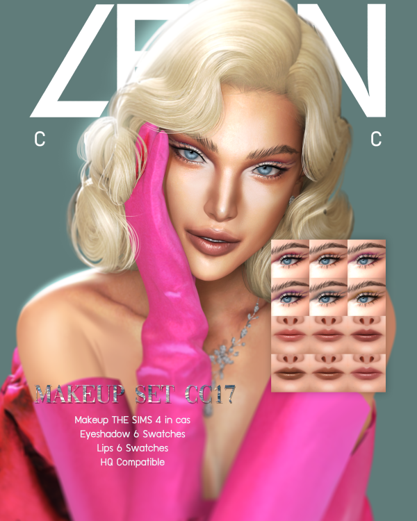Alpha LEAN MAKEUP SET CC17 by simsfinds - The Sims 4 Custom Content