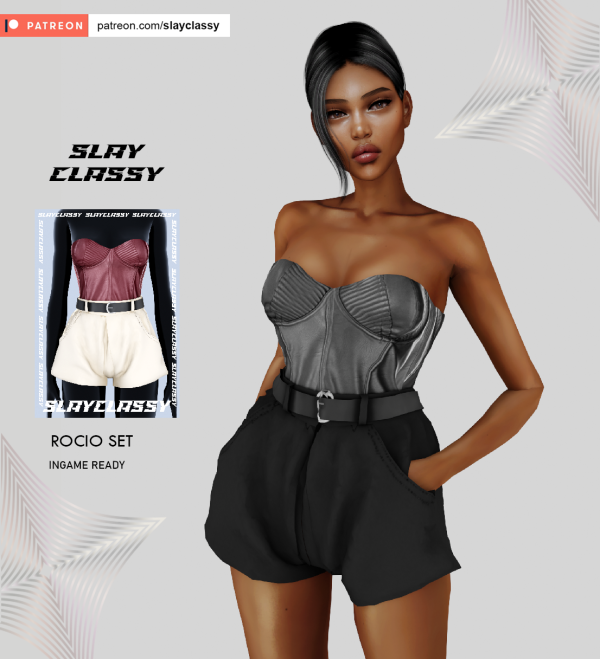 Alpha SC Rocio Jumpsuit by slayclassy - The Sims 4 Custom Content