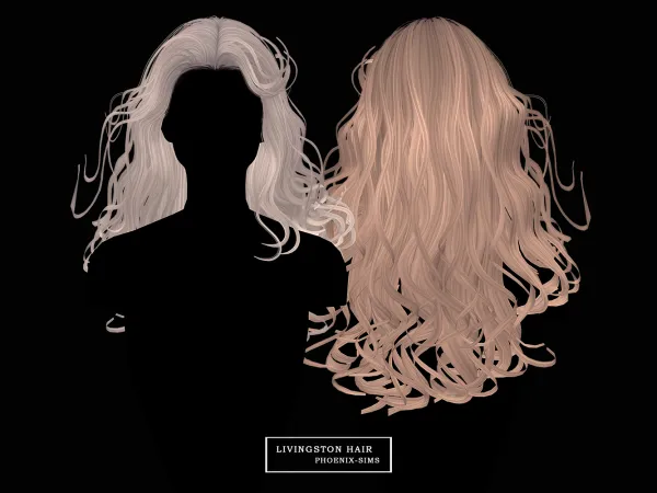 Alpha Livingston Hair - The Sims 4 Custom Content
