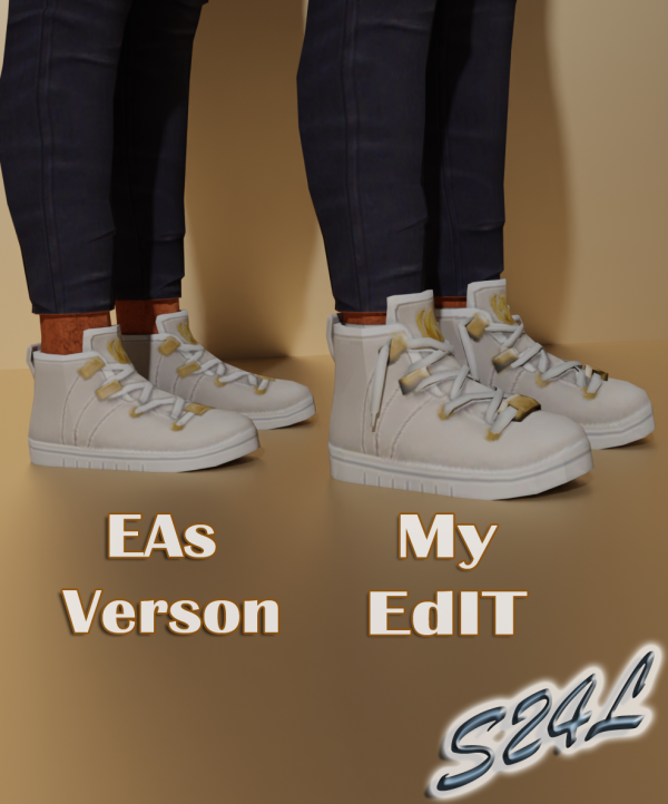 Maxis Match Get Famous Sneaker redo by simsfinds - The Sims 4 Custom Content