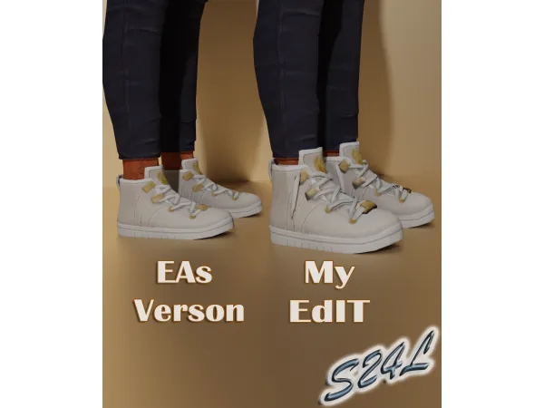 Maxis Match Get Famous Sneaker redo by Sailor24Love Sims - The Sims 4 Custom Content