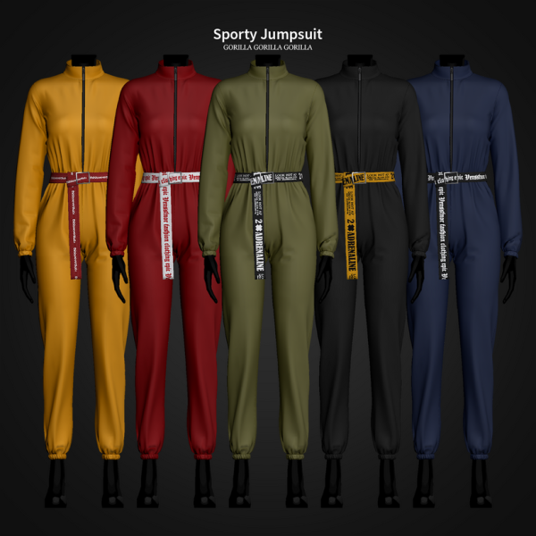 Alpha Sporty Jumpsuit by simsfinds - The Sims 4 Custom Content
