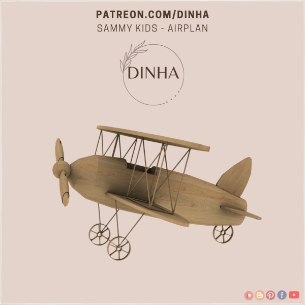 Mix Sammy Kids Toy Airplan by dinhagamer - The Sims 4 Custom Content