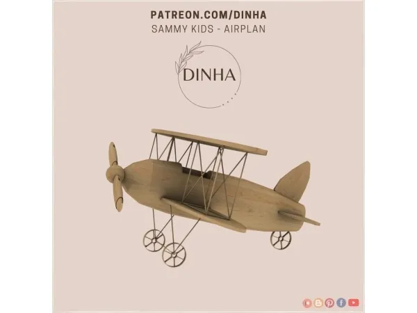 Mix Sammy Kids Toy Airplan - The Sims 4 Custom Content