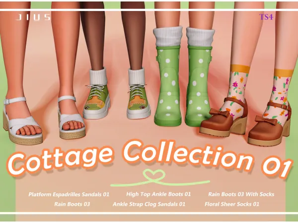 Mix Download Cottage Collection 01 sims by simsfinds - The Sims 4 Custom Content