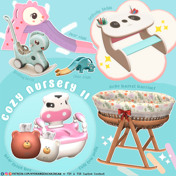 Maxis Match Cozy Nursery II by hydrangeachainsaw - The Sims 4 Custom Content