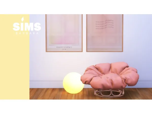 Alpha SIMS 4 Colorful Terre Boho Chair Recolor DOWNLOAD - The Sims 4 Custom Content