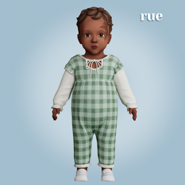 Alpha Rue overalls by amelylina - The Sims 4 Custom Content