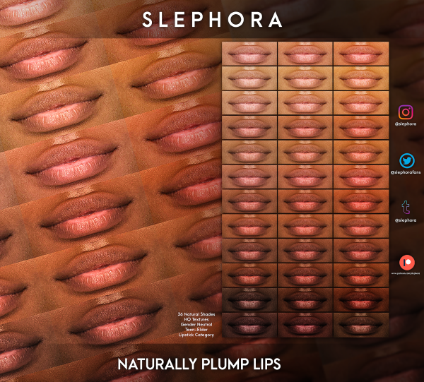 Alpha NATURALLY PLUMP LIPS by simsfinds - The Sims 4 Custom Content