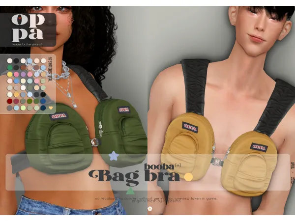 Alpha OPPASIMS Booba Bag Bra Public 0510 by oppasims - The Sims 4 Custom Content
