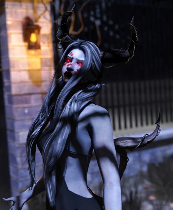 Mix DEMON HORNS TAIL by simsfinds - The Sims 4 Custom Content