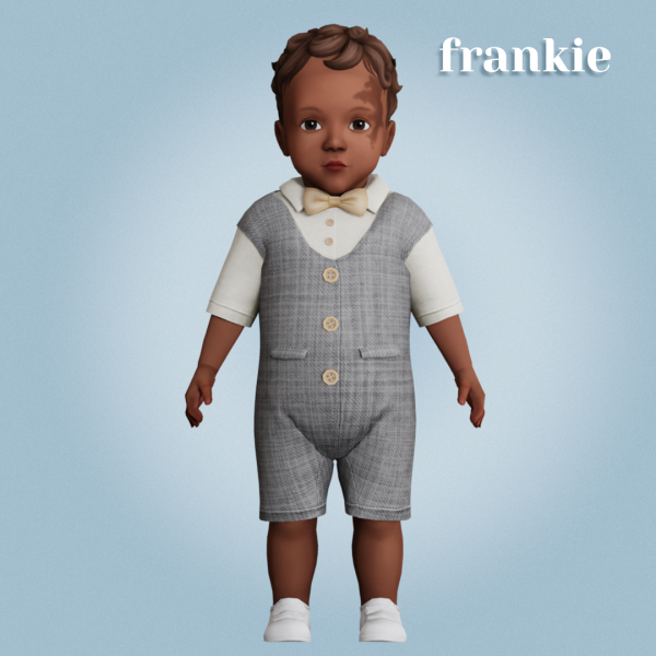 Alpha Frankie overalls by amelylina - The Sims 4 Custom Content