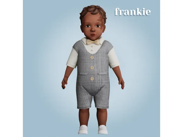Alpha Frankie overalls by amelylina - The Sims 4 Custom Content