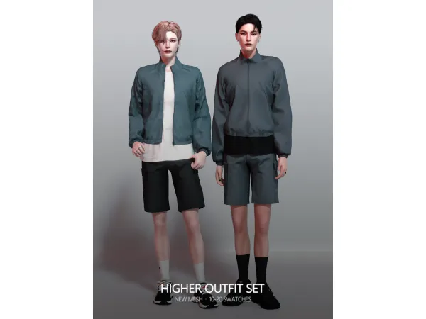 Alpha Higher Outfit Set by RONA_SIMS - The Sims 4 Custom Content