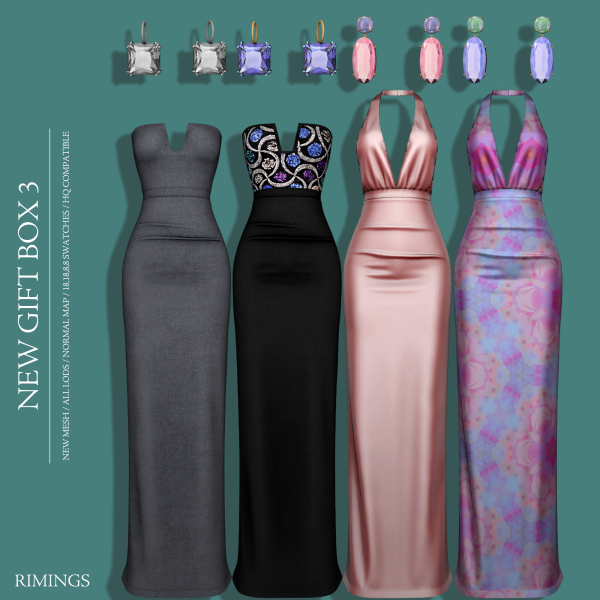 Alpha [RIMINGS] NEW GIFT BOX 3 by simsfinds - The Sims 4 Custom Content