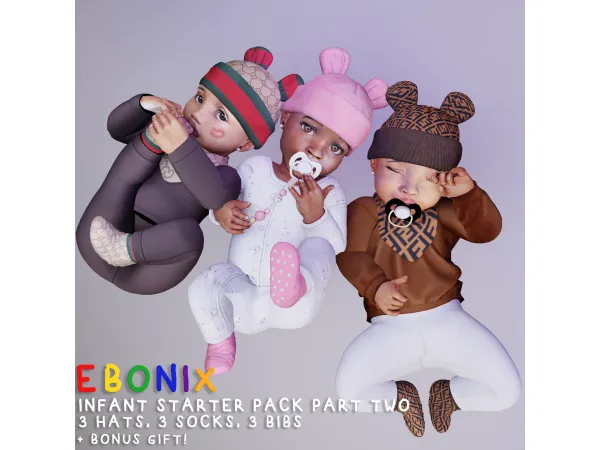 Alpha ✨🍼&#550262620156926 Infant Starter Pack Part Two &#550262620156926🍼✨ by Ebonix - The Sims 4 custom content