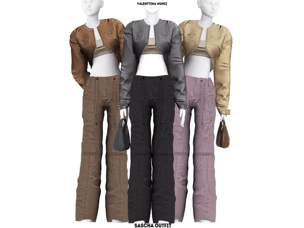 Alpha Sascha Outfit Valentina Muniz ts4cc - The Sims 4 Custom Content